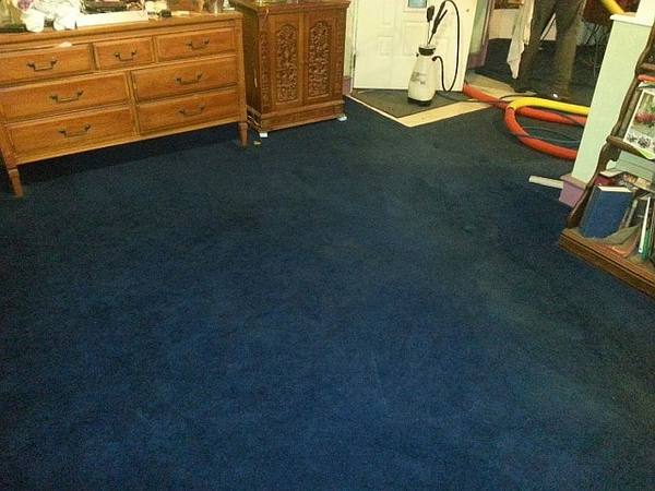 Finished carpet cleaning result by M-M Cleaning Service in Central Illinois
